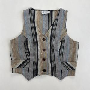 Striped Canvas Vest